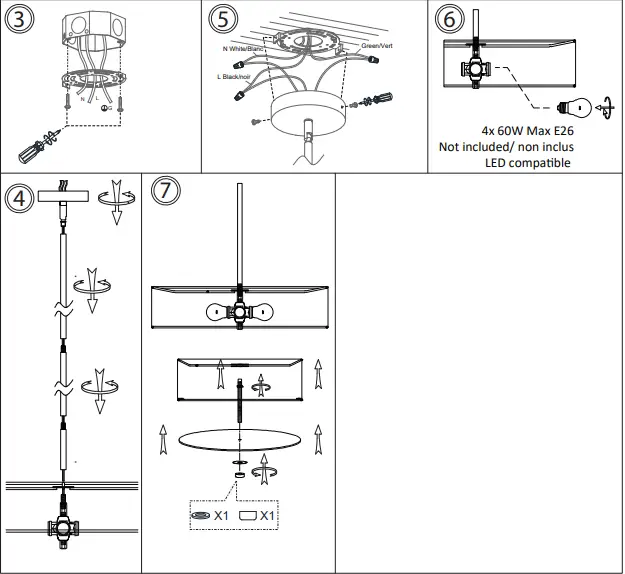 Dainolite-571-224P-Everly-4-Light-Black-Transitional-Drum-Pendant-Light-FIG-4