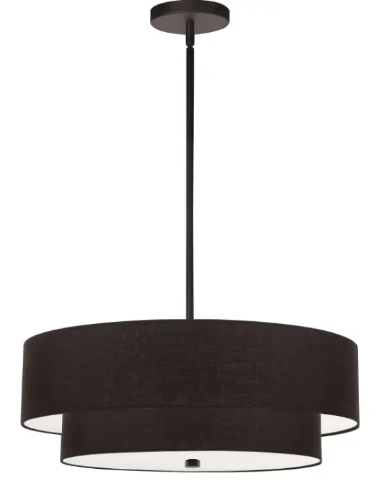 Dainolite-571-224P-Everly-4-Light-Black-Transitional-Drum-Pendant-Light-PRODUCT