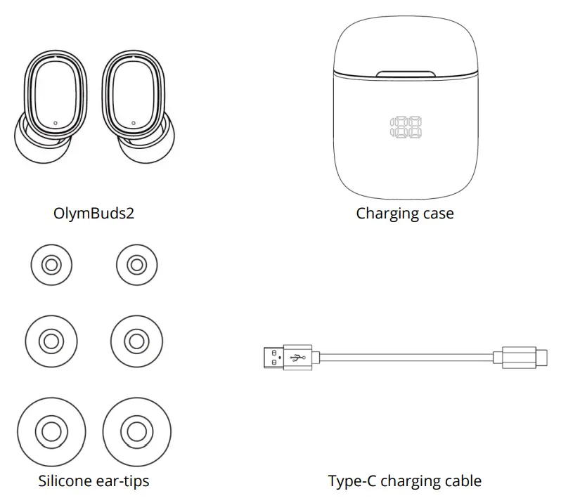HiFuture OlymBuds2 TWS Earbuds Led Power-fig1