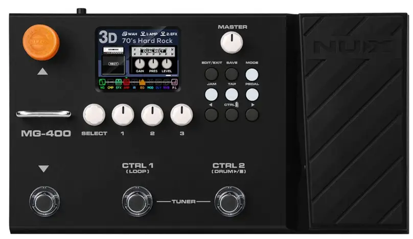 nux mg 400 multi effects pedal-