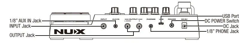 nux mg 400 multi effects pedal-fig2