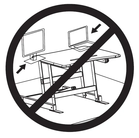 VIVO-DESK-E151EB Compact-electric-Single-Motor-Desk-Frame -05