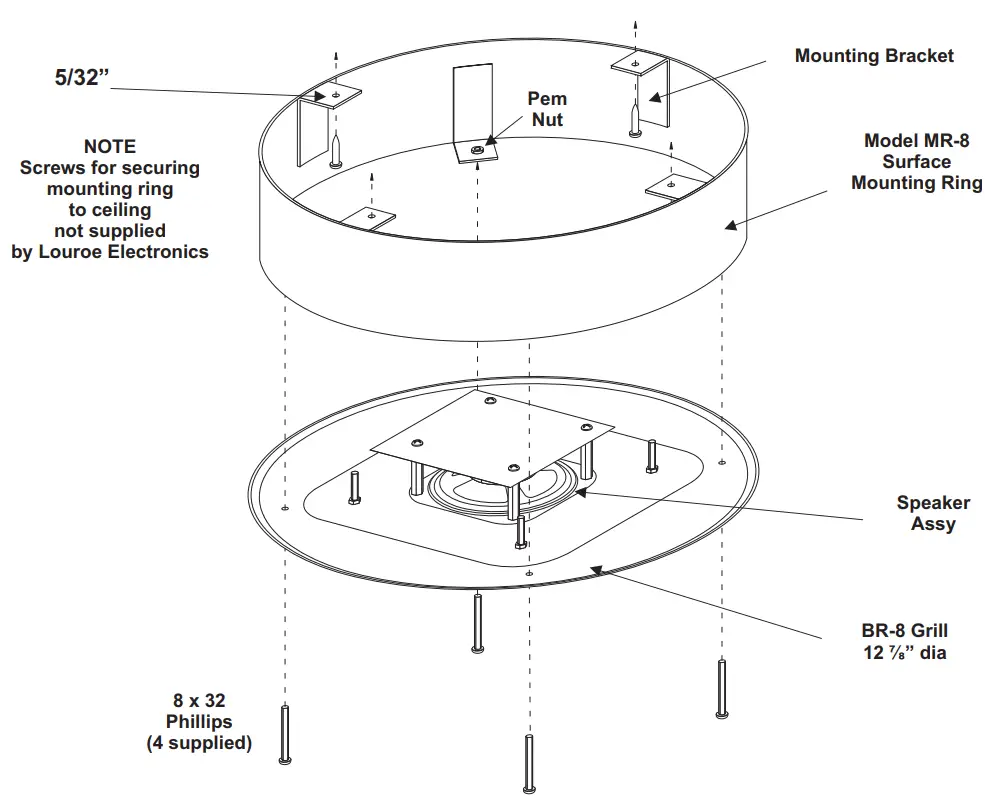 LOUROE ELECTRONICS VeriFact 550 Ceiling Mount Speakerphone -SPEAKERPHONE