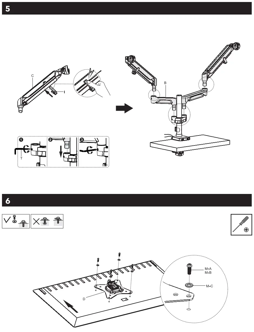 AlzaErgo APW EGARDPU125 Double Monitor Arm with USB Hub D125 - fig3