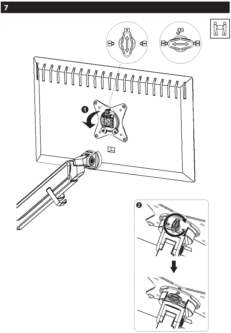 AlzaErgo APW EGARDPU125 Double Monitor Arm with USB Hub D125 - fig4