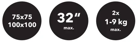 AlzaErgo APW EGARDPU125 Double Monitor Arm with USB Hub D125 - warning