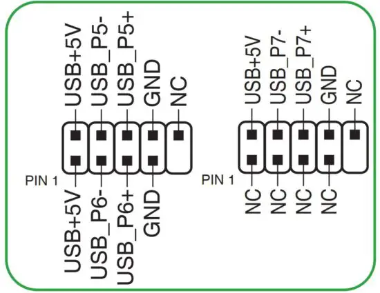 FIG 11 USB 2.0 headers