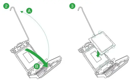 FIG 24 Installing the CPU