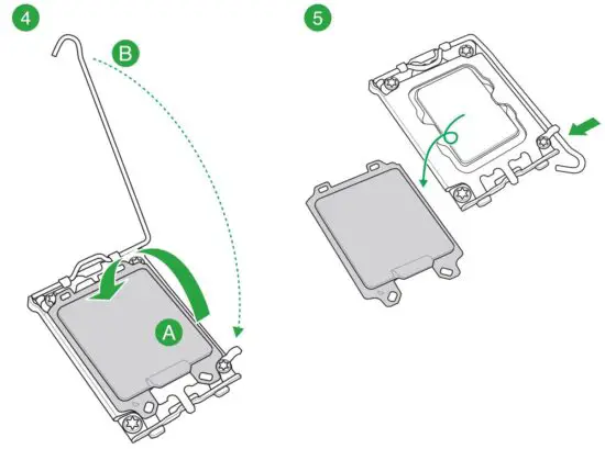 FIG 25 Installing the CPU