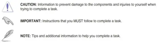 FIG 3 Conventions used in this guide