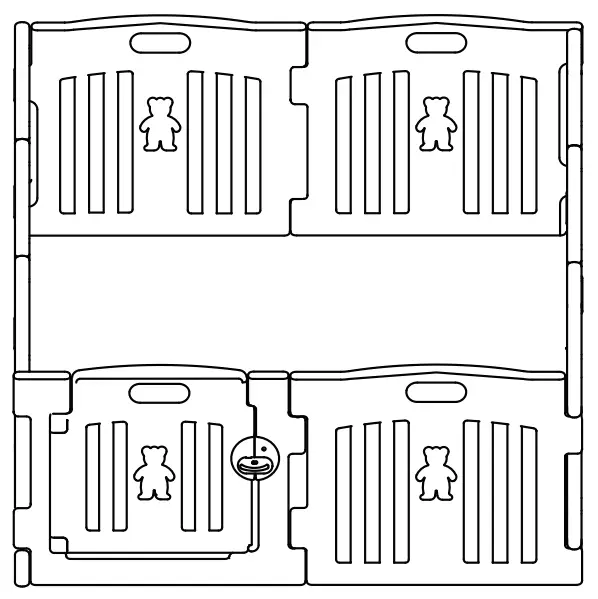 JAXPETY TH17T0404 10 Panel Extra Large 10 Panel Child Playpen Play Area-