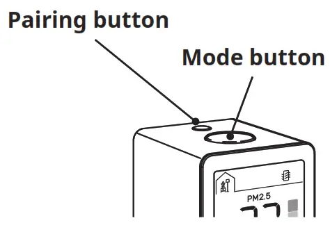 IKEA VINDSTYRKA Air Quality Sensor - paired