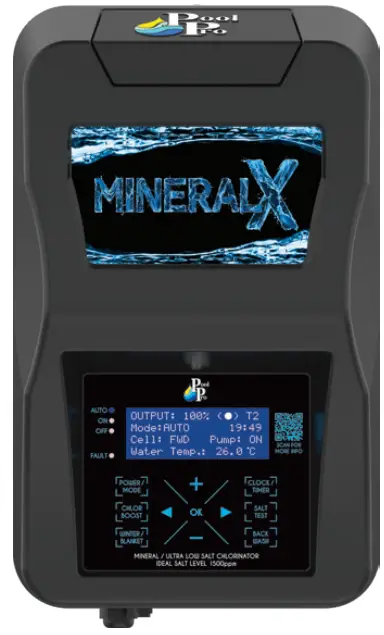 MINERALX NDCMX25 Mineral and Ultra Low Salt Chlorinator