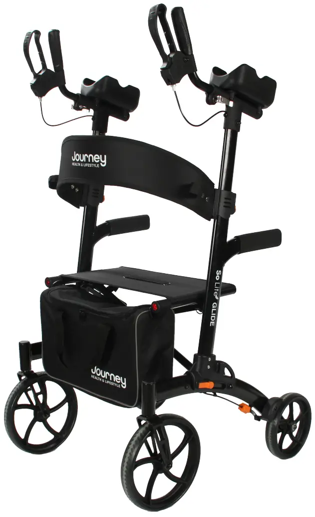 journey HEALTH LIFESTYLE So Lite GLIDE Upright Folding Rollator Walker
