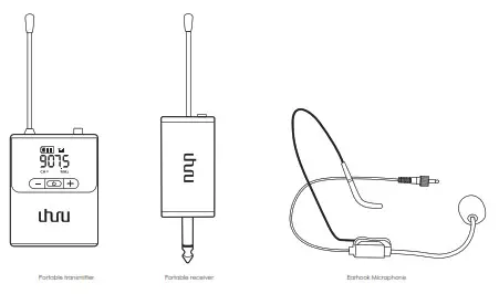 Uhuru WM-720 Compact Wireless Microphone-Accessories