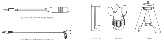 Uhuru WM-720 Compact Wireless Microphone-Accessories3