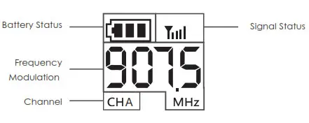 Uhuru WM-720 Compact Wireless Microphone-Display