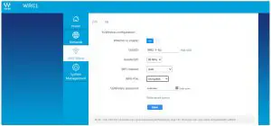 Set 5G Wi-Fi Password Using WRC-1 Management Software