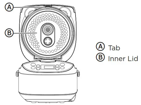 TOSHIBA TRCS01 Electric Rice Cooker- Inner Lid