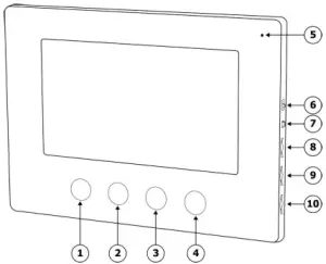 mercury VDP001 HD 7 Inch Colour Video Door Phone - Indoor Unit - fixing bracket - 1 - Wiring Instructions - Indoor Video Screen - Outdoor Camera Call Point - icon