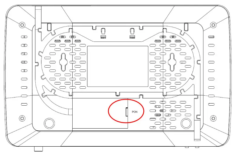 ISKRATEL ISKTG84 GPON Home Gateway - connectors and switches 1