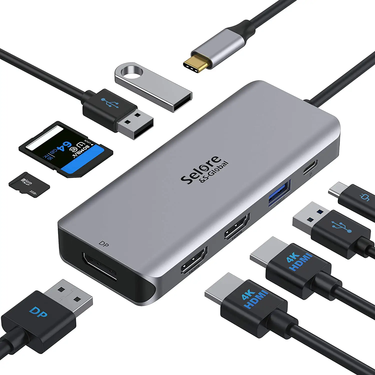 Selore 9-in-1 Usb-c Multi Functuinal Hub Instruction Manual Selore 9-in-1 Usb-c Multi Functuinal Hub Instruction Manual