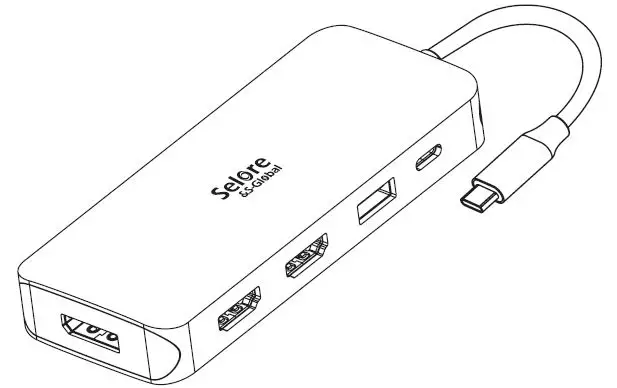 Selore 9-in-1 USB-C Multi Functuinal HUB