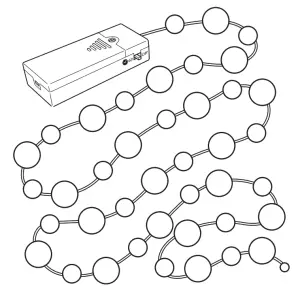IKEA 305.048.48 AKTERPORT LED String Light with 40 Lights - String Light