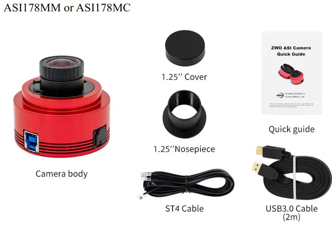 ZWO ASI178 USB 3 0 Colour Camera