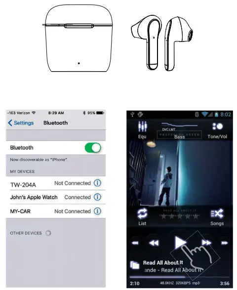 dns TW 206A True Wireless Earbuds-