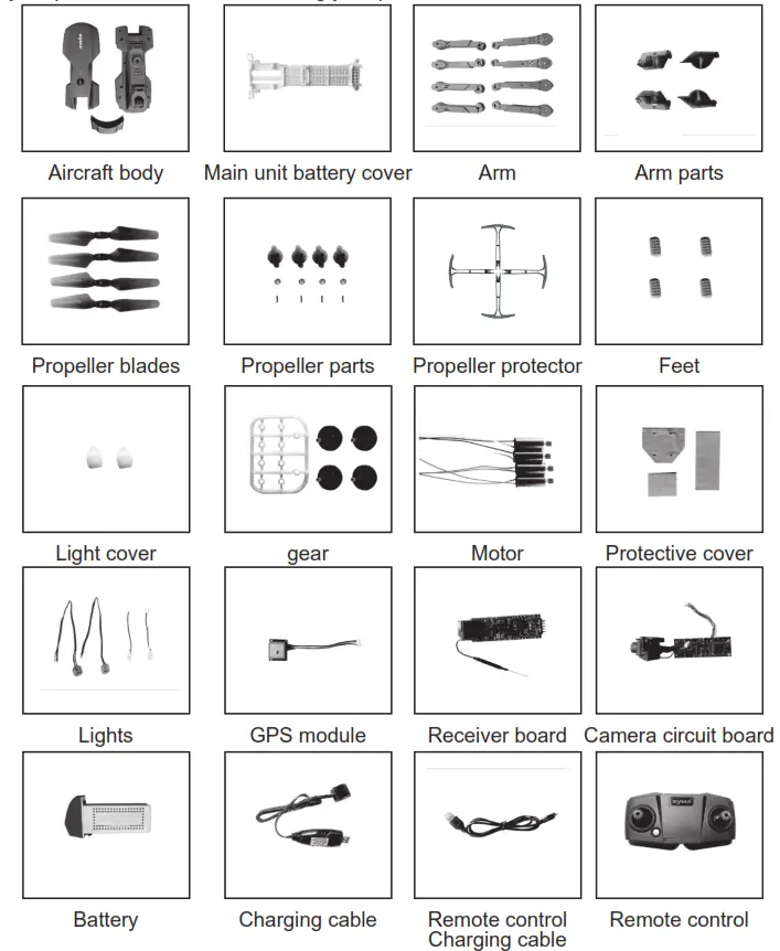 SYMA Foldable Drone - Accessories