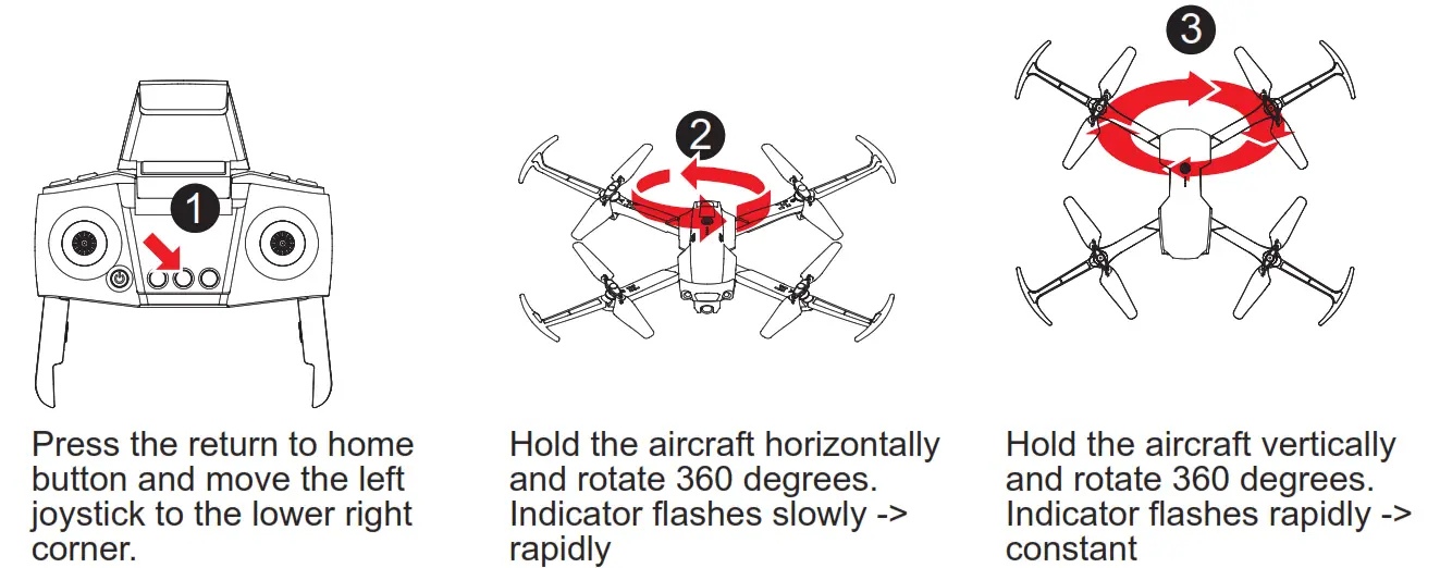 SYMA Foldable Drone - Calibrating