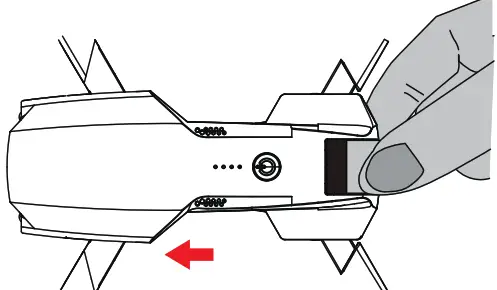SYMA Foldable Drone - Insert the battery