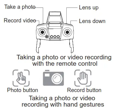 SYMA Foldable Drone - Taking a photo