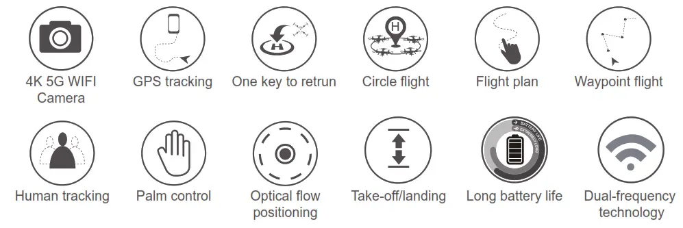 SYMA Foldable Drone - app