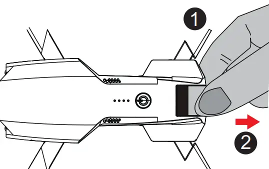 SYMA Foldable Drone - battery