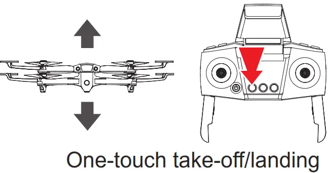 SYMA Foldable Drone - touch take