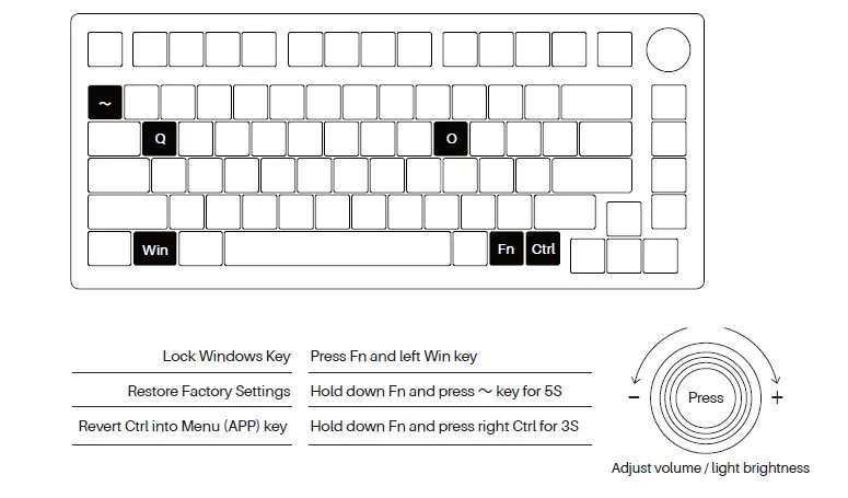 AKKO PC75 B-Plus Multi-Modes Keyboard 3