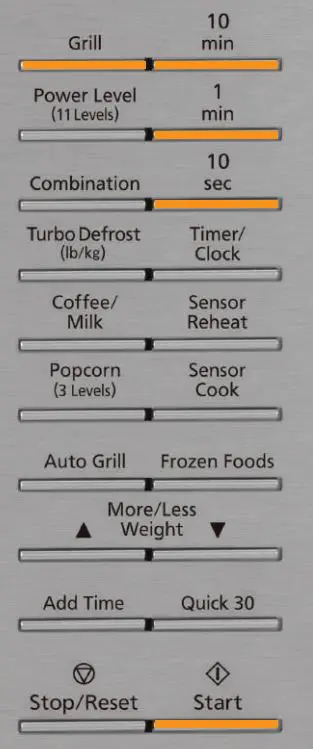 Panasonic NN-GN68KS Microwave Oven User Guide - Grill