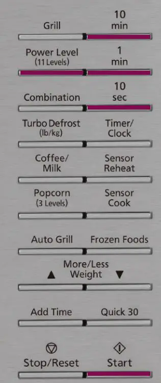 Panasonic NN-GN68KS Microwave Oven User Guide - Grill