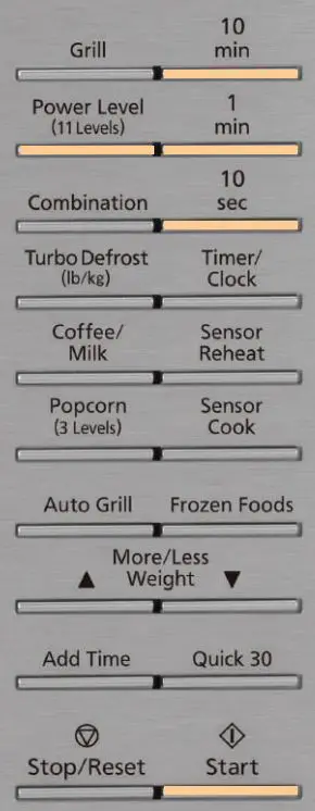Panasonic NN-GN68KS Microwave Oven User Guide - Grill