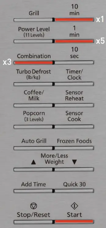 Panasonic NN-GN68KS Microwave Oven User Guide - Grill