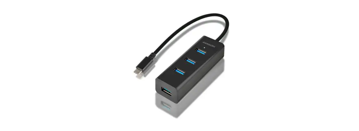 Axagon Hue-s2c 4 Port Superspeed Usb-c Charging Hub Instructions