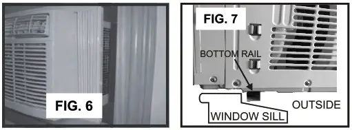 GLOBAL INDUSTRIAL 293068 Electronic Window Air Conditioner - Placing th eUnit Inside a Window 1