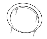 JBL LS360C - Attach the metal grille