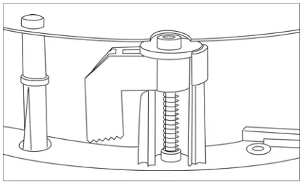 JBL LS360C - Make sure all four locking tabs are properly positioned
