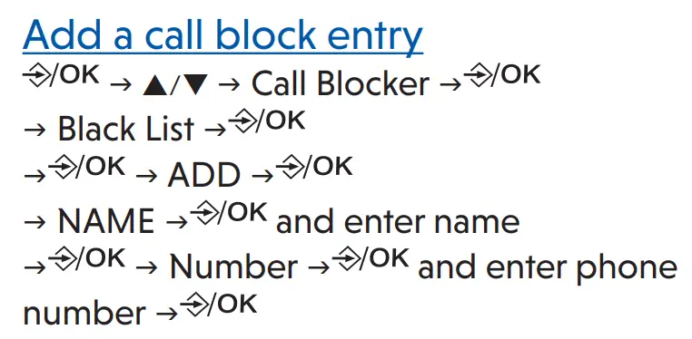 vtech CS2000 Cordless Analogue Phones User Guide - Nuisance and Unwanted Call Blocker