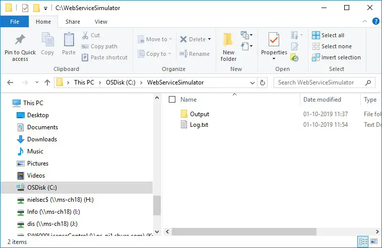 SHURE SW6000 ESI Web Service Simulator - Testing the Web Interface 8