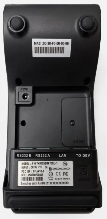 UIC Payworld A10 T Countertop Payment System-fig1