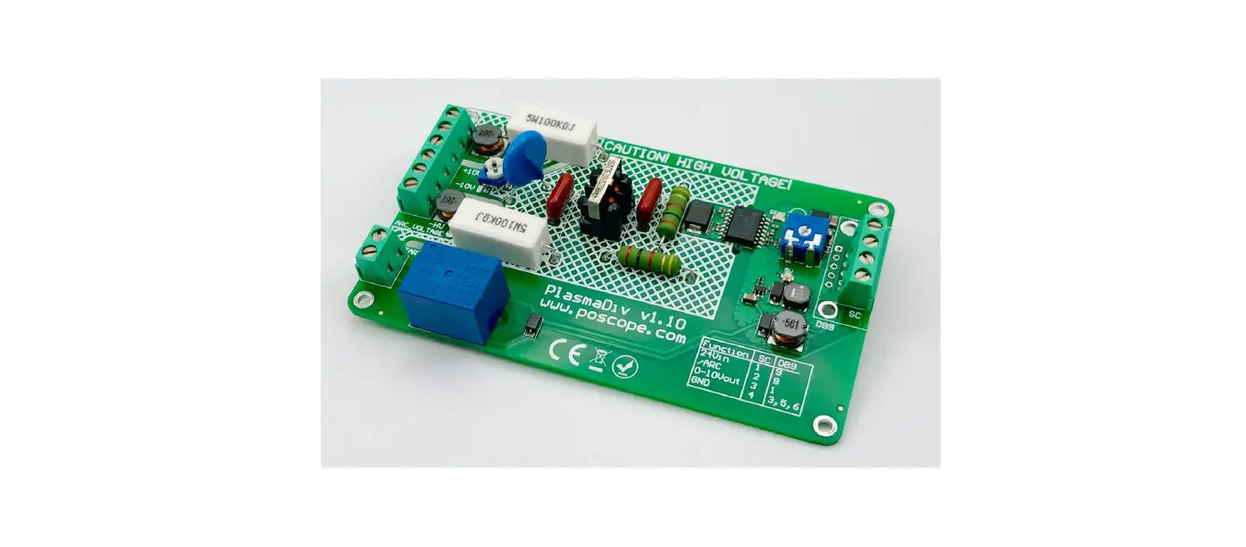 Poscope Plasma Cutter Voltage Divider Plasmadiv User Manual